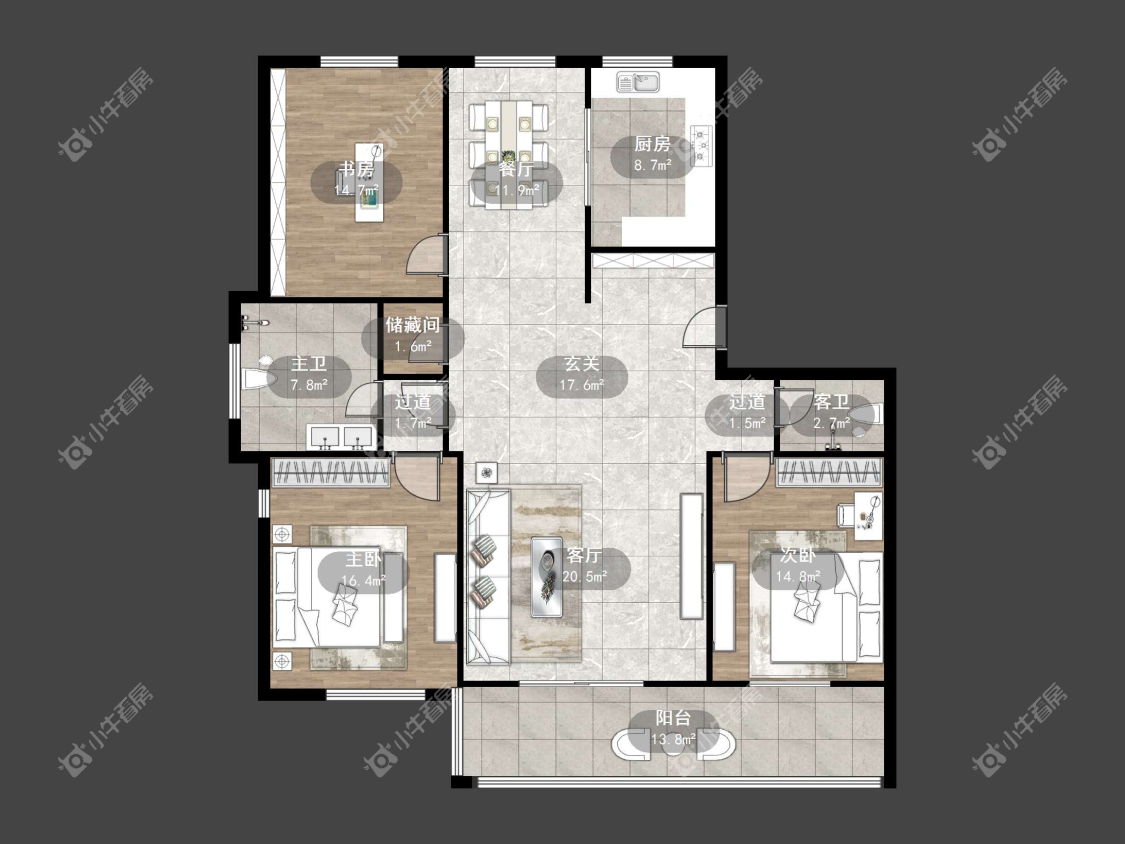 镇江凤凰郡在售二手房源户型图_小牛看房