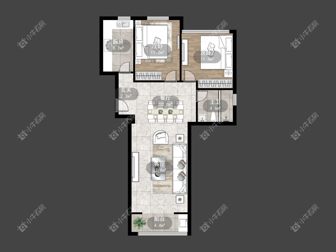 镇江练湖新城在售二手房源户型图_小牛看房