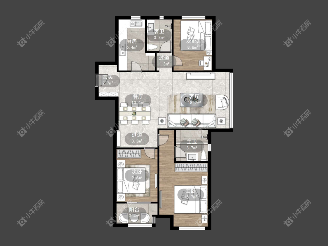 镇江吾悦华府（丹阳）在售二手房源户型图_小牛看房