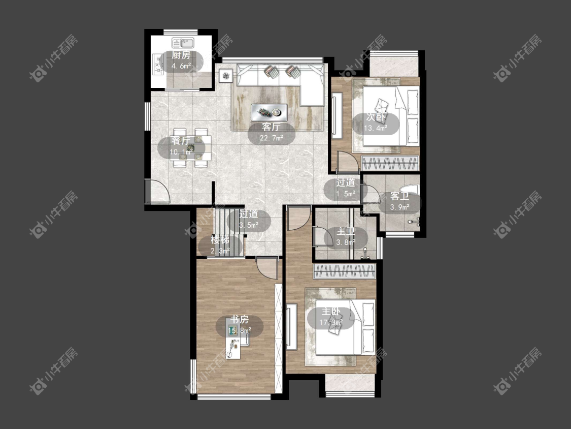 镇江江南人家在售二手房源户型图_小牛看房