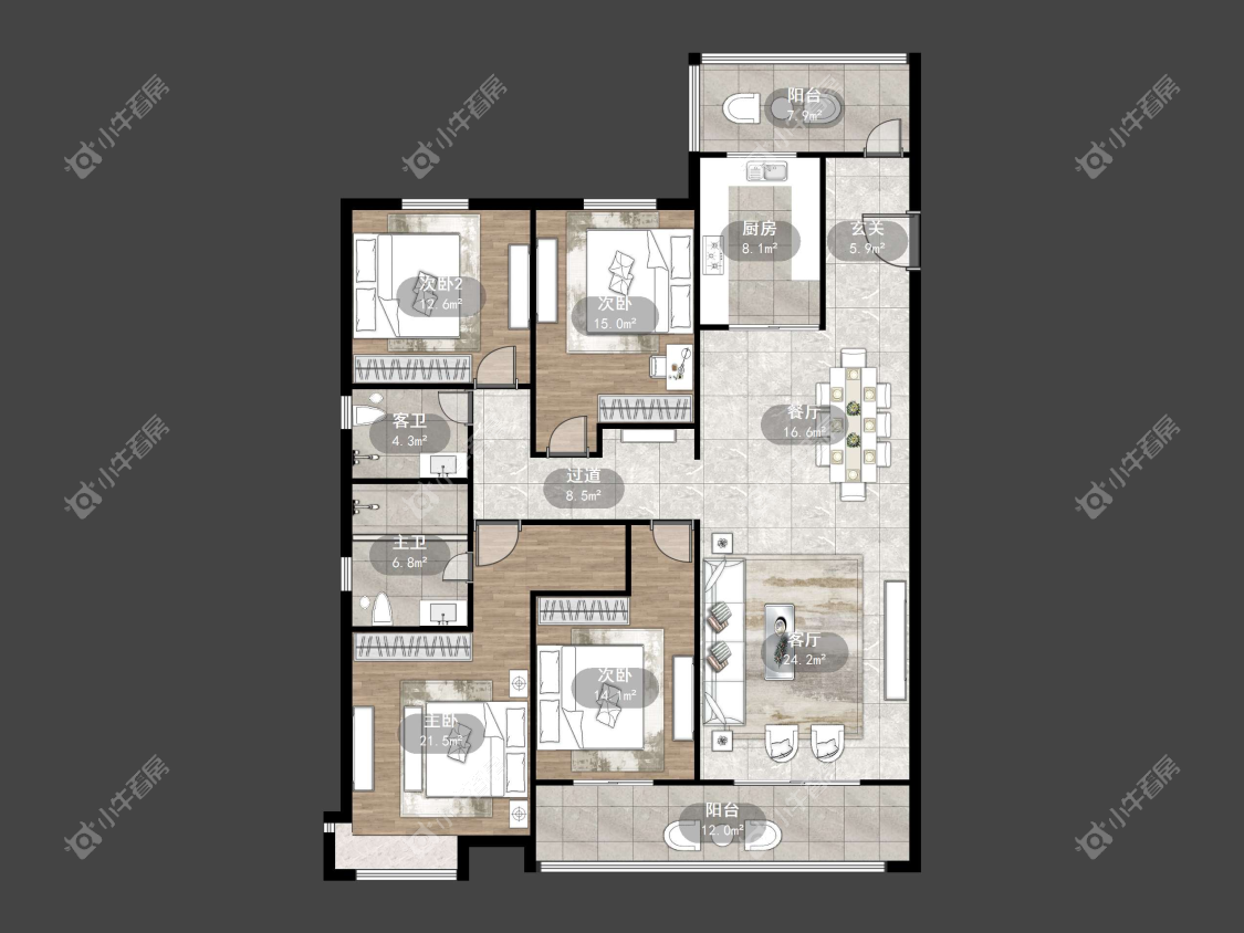 镇江万善上院在售二手房源户型图_小牛看房