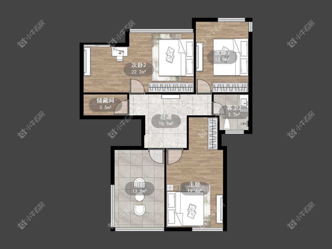 镇江江南人家在售二手房源户型图_小牛看房