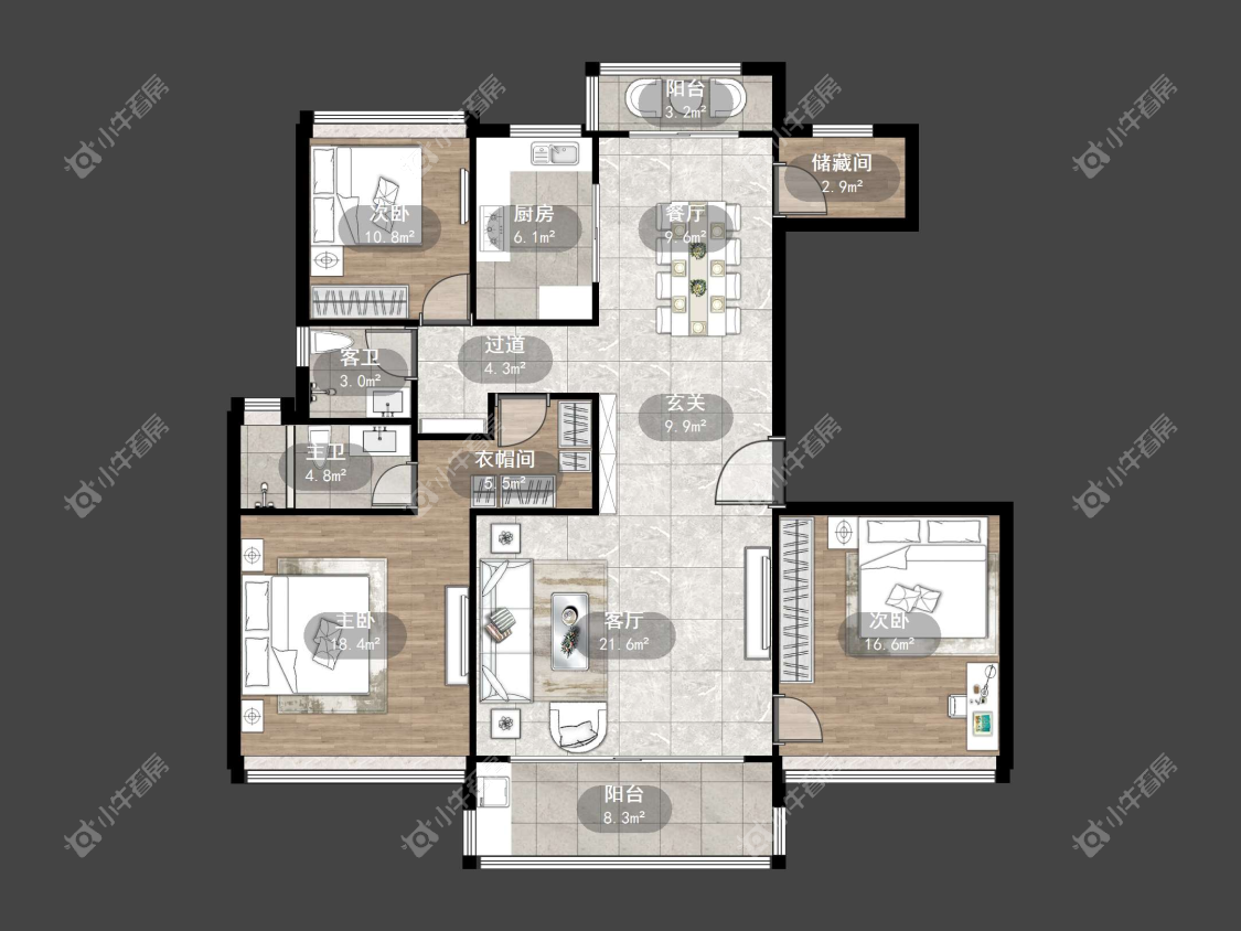 镇江碧桂园樾府在售二手房源户型图_小牛看房