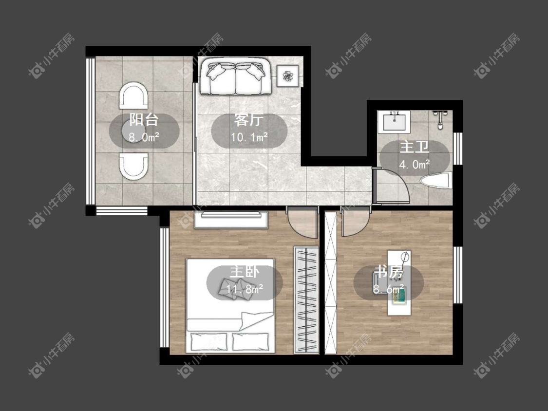 镇江锦江花园在售二手房源户型图_小牛看房