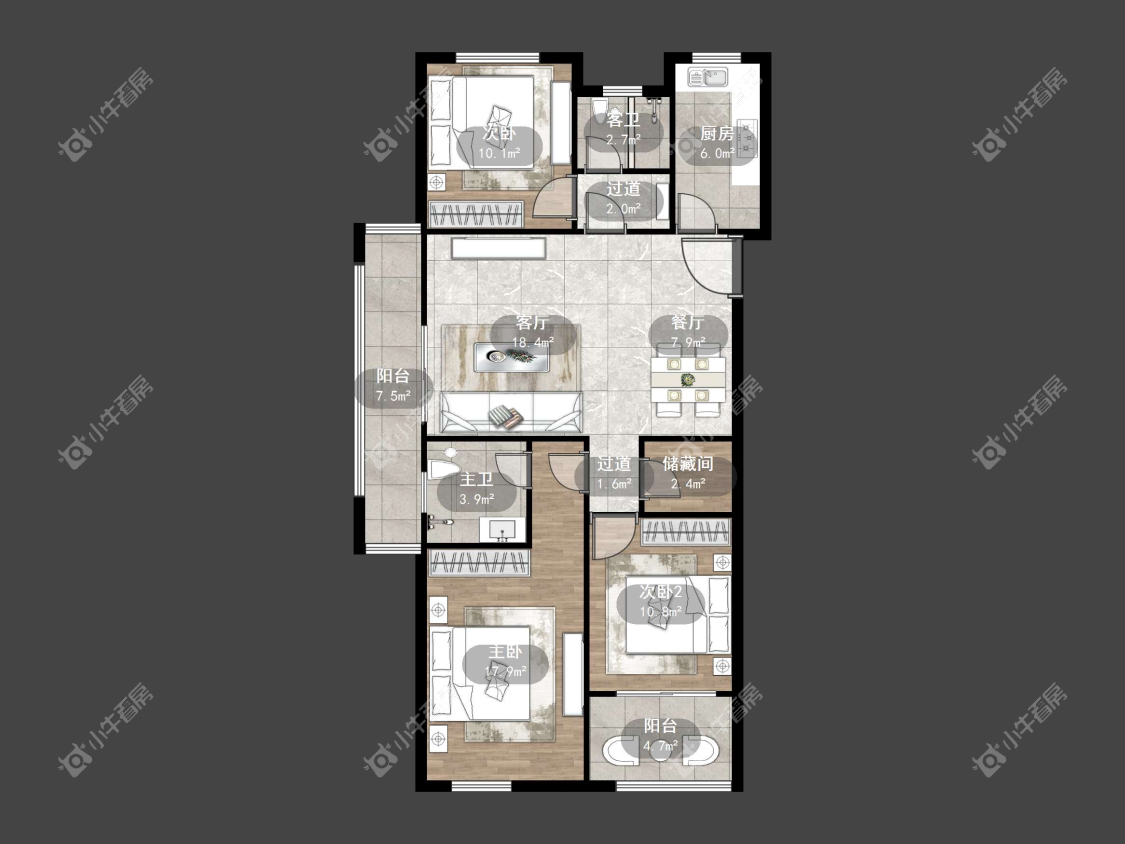 镇江上善雅苑在售二手房源户型图_小牛看房