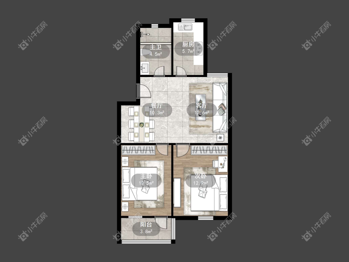 镇江万善园二村在售二手房源户型图_小牛看房