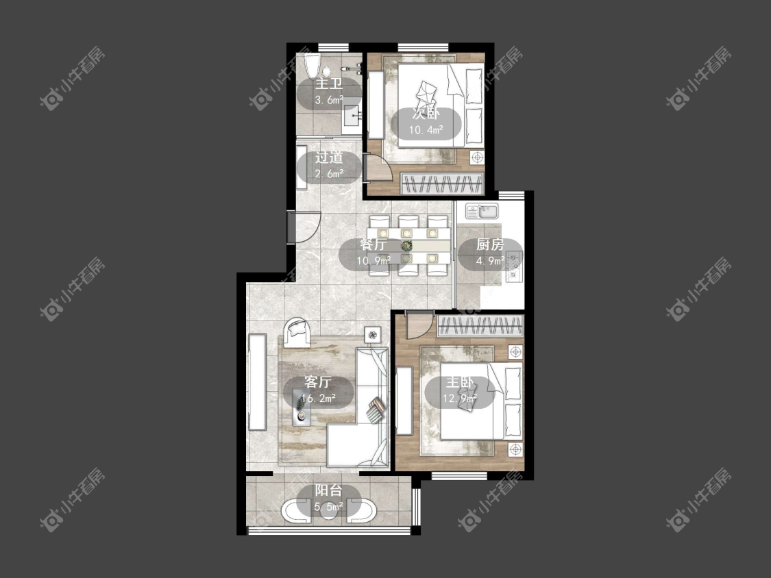 镇江锦江花园在售二手房源户型图_小牛看房