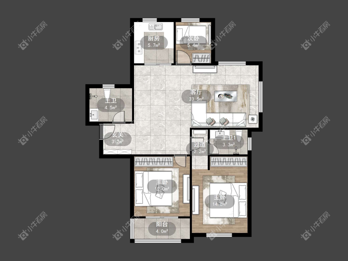 镇江缇香花园二期在售二手房源户型图_小牛看房