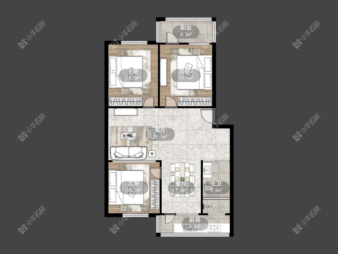 镇江农行宿舍楼（丹阳）在售二手房源户型图_小牛看房