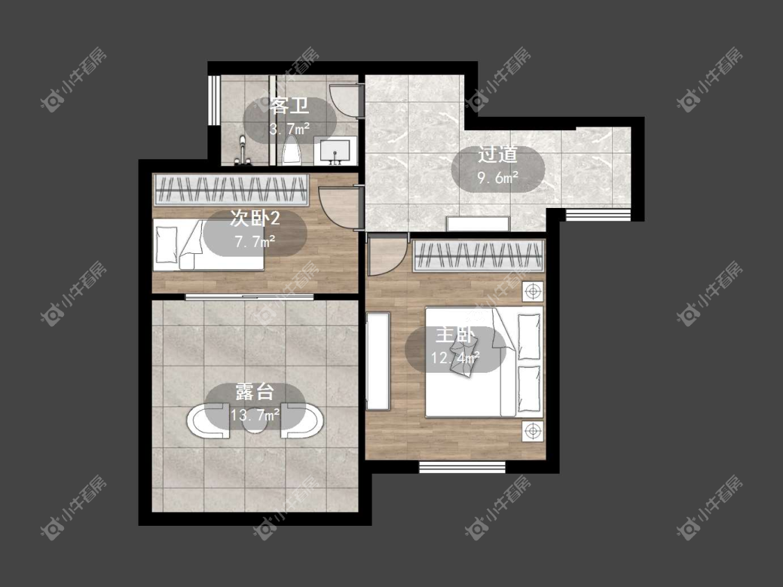 镇江佳景天城在售二手房源户型图_小牛看房