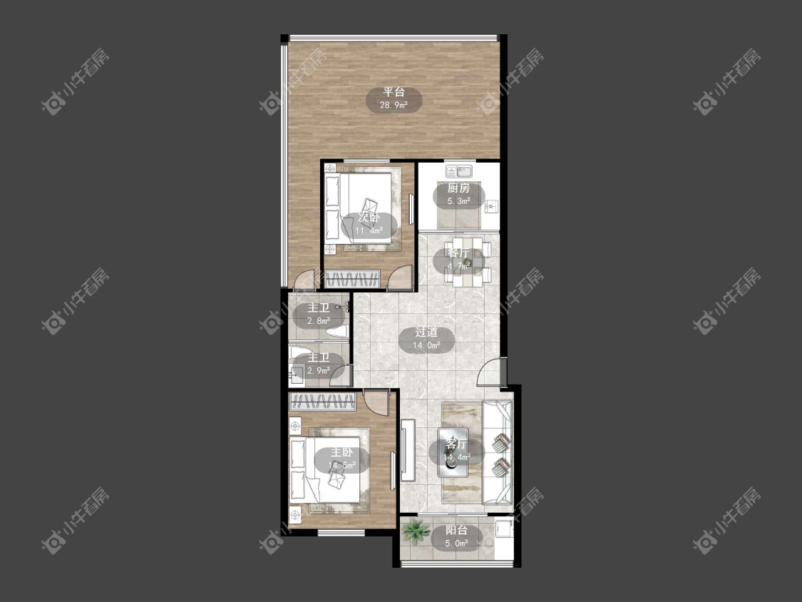 镇江缇香花园二期在售二手房源户型图_小牛看房