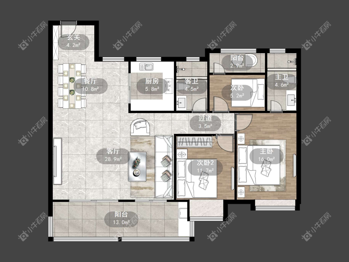 镇江璞悦观邸在售二手房源户型图_小牛看房