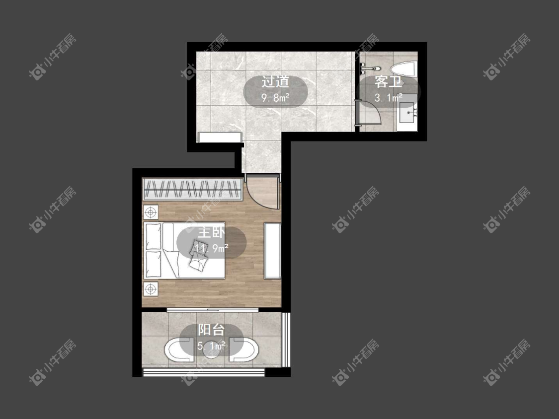 镇江练湖新城在售二手房源户型图_小牛看房