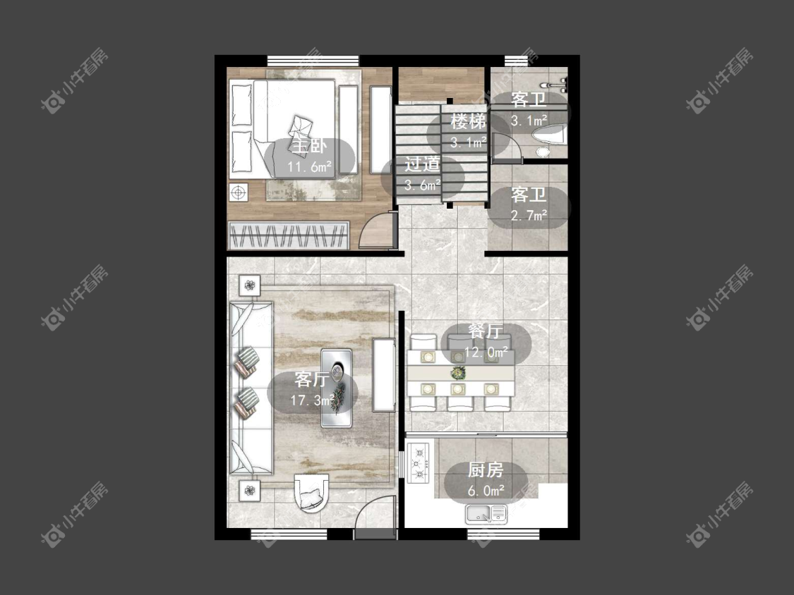 镇江城东村在售二手房源户型图_小牛看房