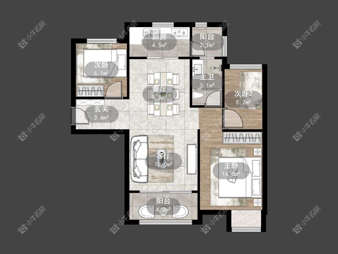 镇江碧桂园在售二手房源户型图_小牛看房