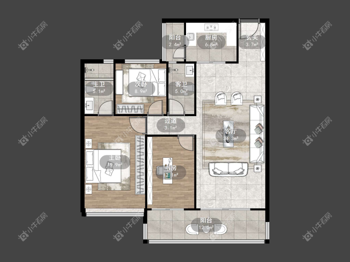 镇江凤熹台在售二手房源户型图_小牛看房