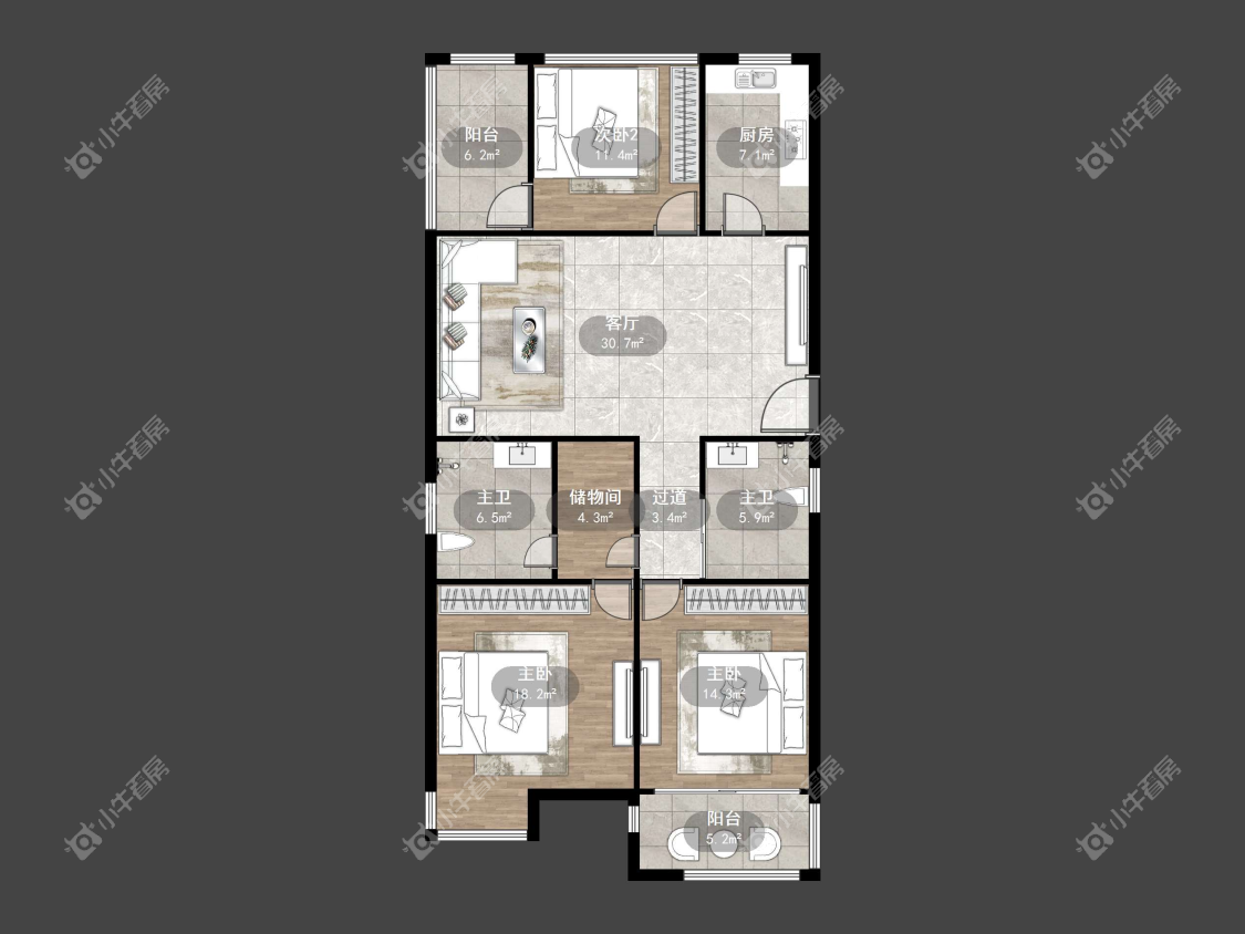 镇江南方名居在售二手房源户型图_小牛看房