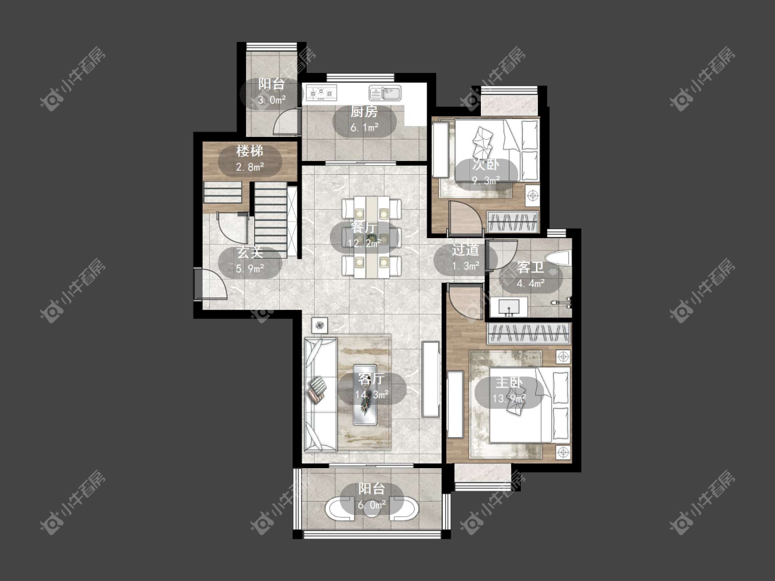 镇江碧桂园在售二手房源户型图_小牛看房