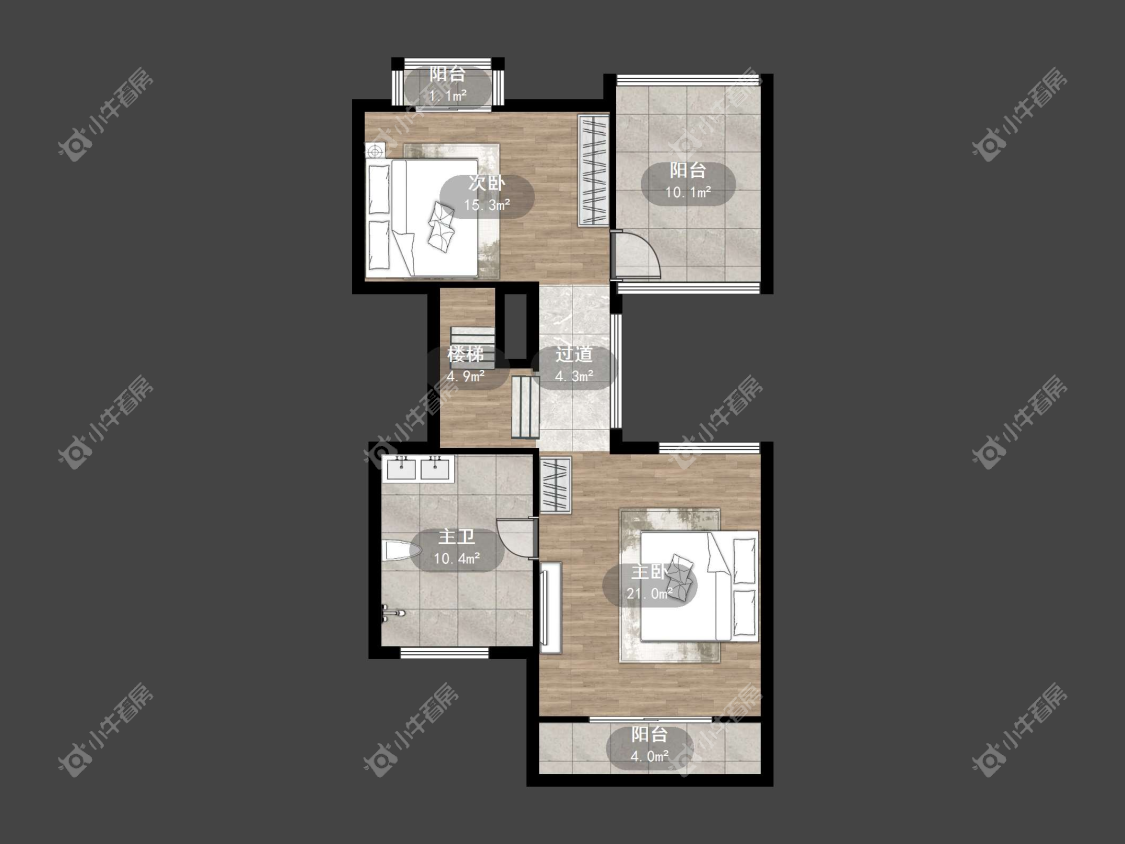 镇江天悦名城在售二手房源户型图_小牛看房