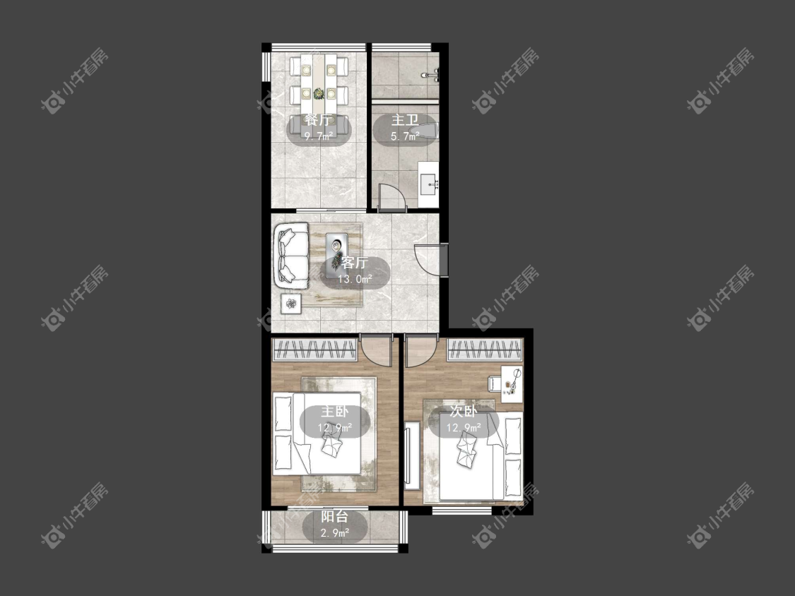 镇江金宛新村在售二手房源户型图_小牛看房