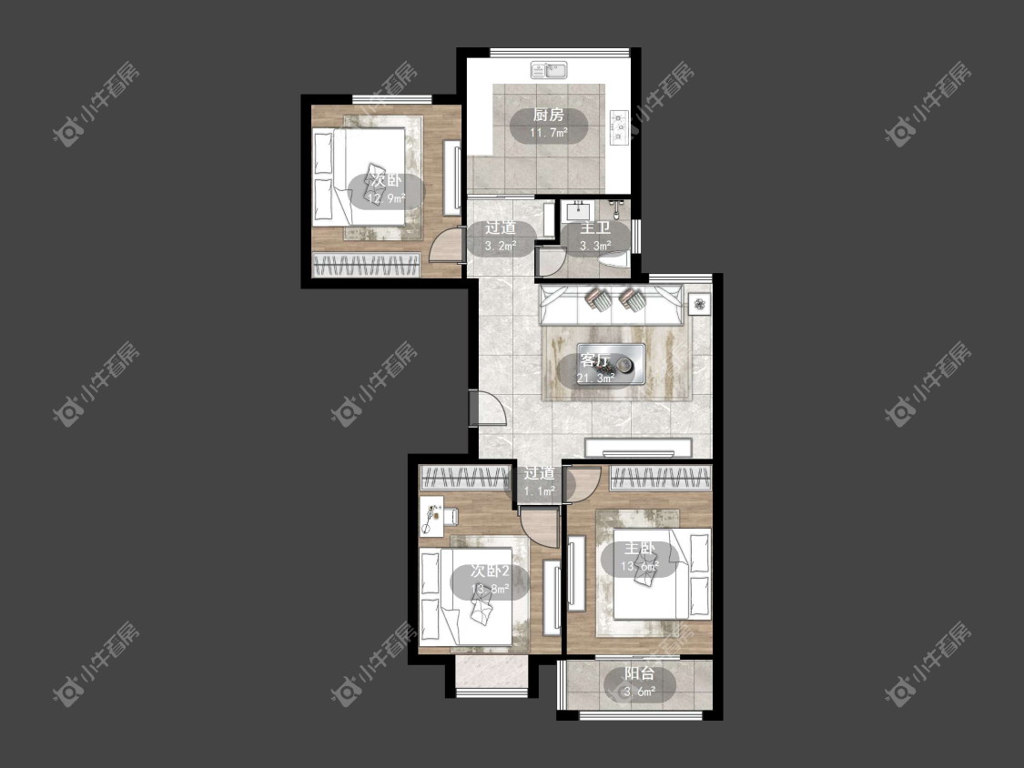 镇江宏云公寓在售二手房源户型图_小牛看房