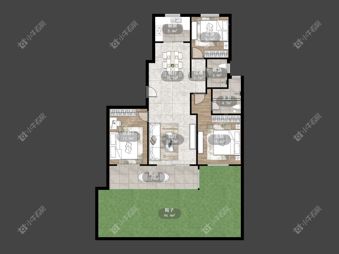 镇江天怡天瑞宸在售二手房源户型图_小牛看房