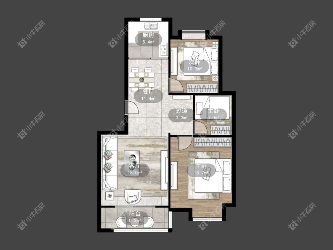 镇江芳草苑在售二手房源户型图_小牛看房