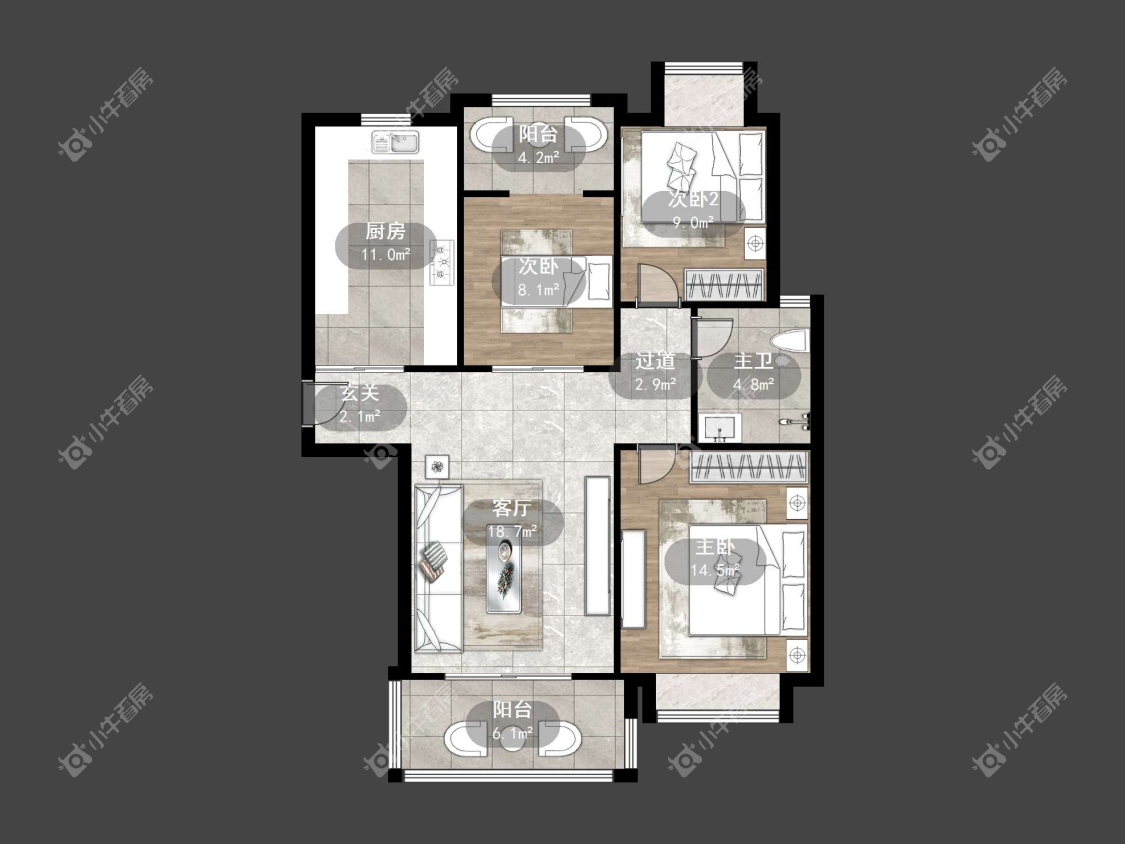 镇江东方盛世在售二手房源户型图_小牛看房