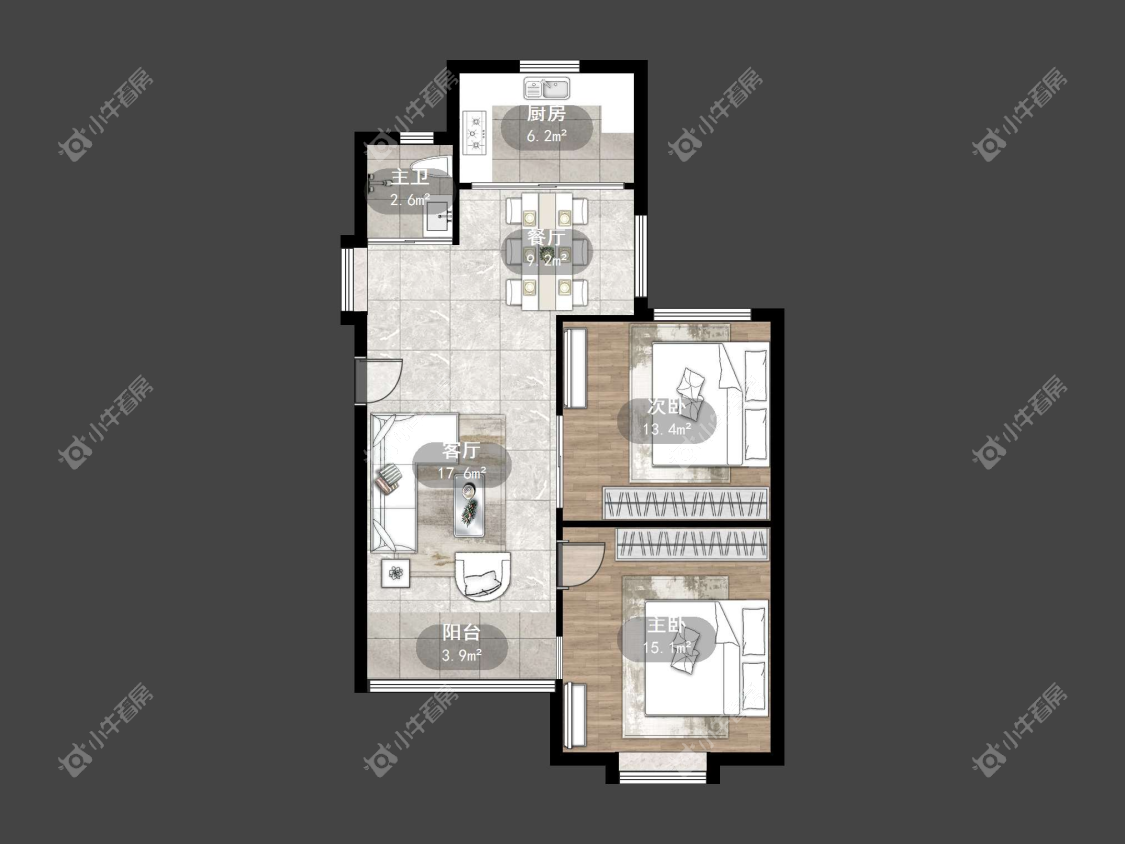 镇江欧洲城在售二手房源户型图_小牛看房