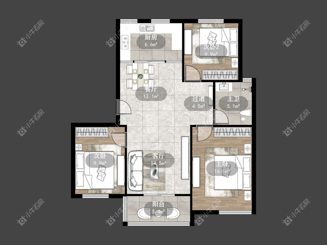 镇江南方名居在售二手房源户型图_小牛看房