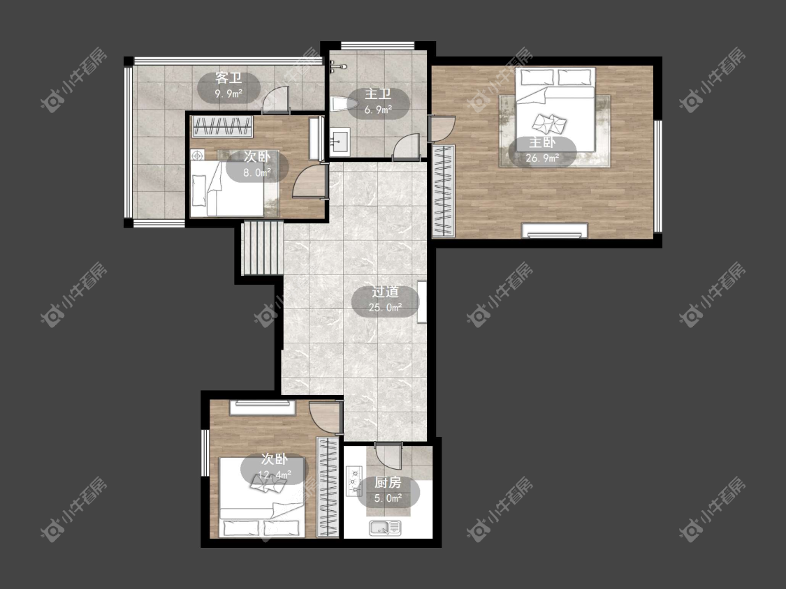 镇江曲园小区在售二手房源户型图_小牛看房