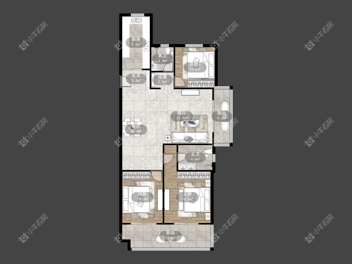 镇江万善上院在售二手房源户型图_小牛看房