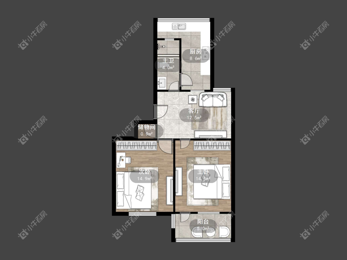 镇江凤美新村在售二手房源户型图_小牛看房