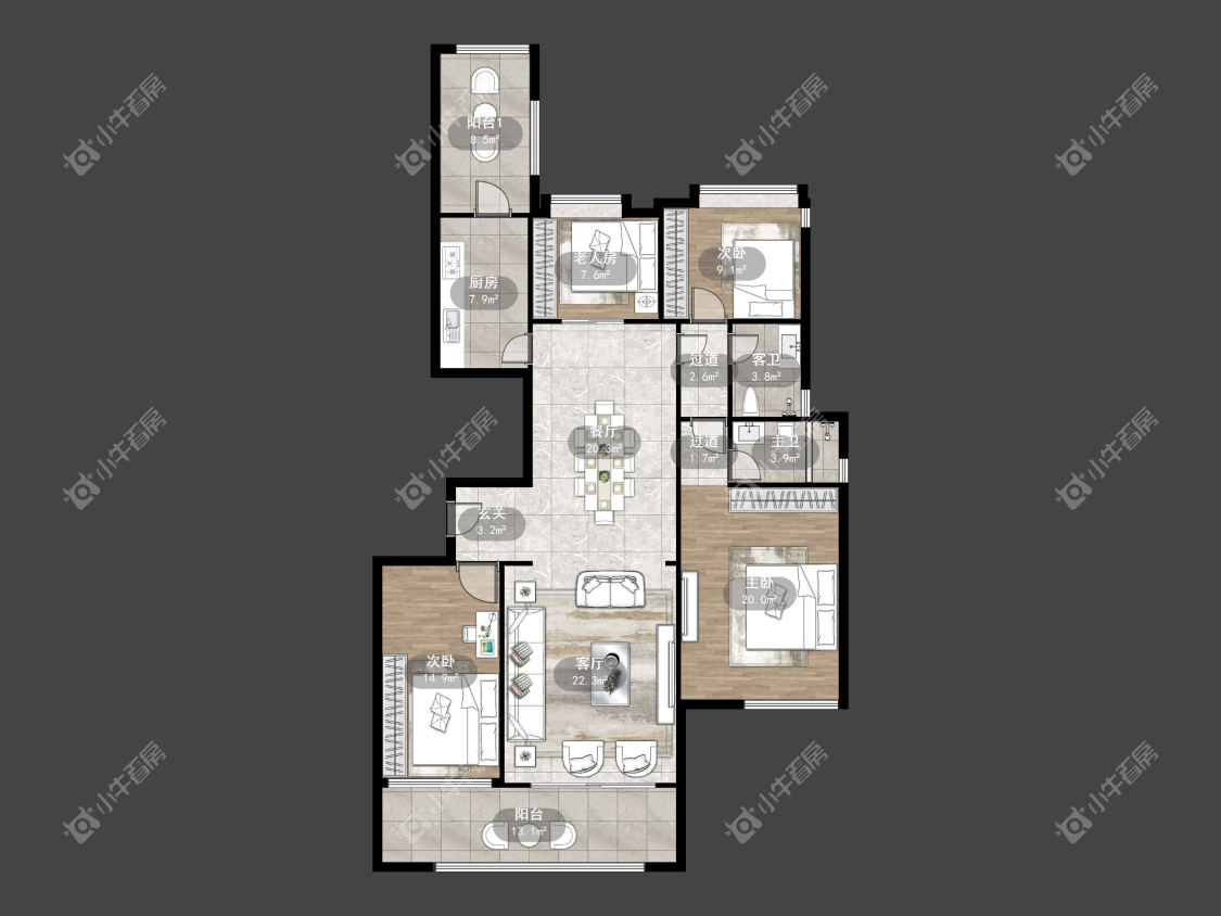 镇江碧桂园在售二手房源户型图_小牛看房