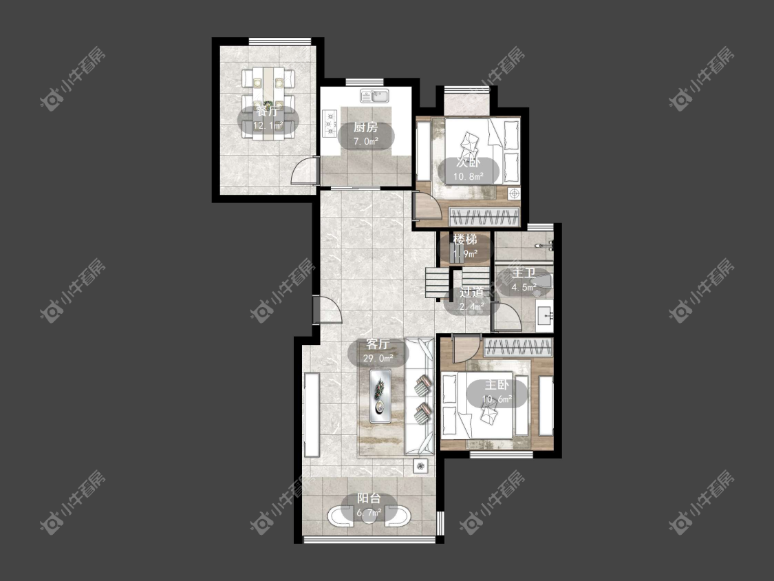 镇江锦尚名都在售二手房源户型图_小牛看房