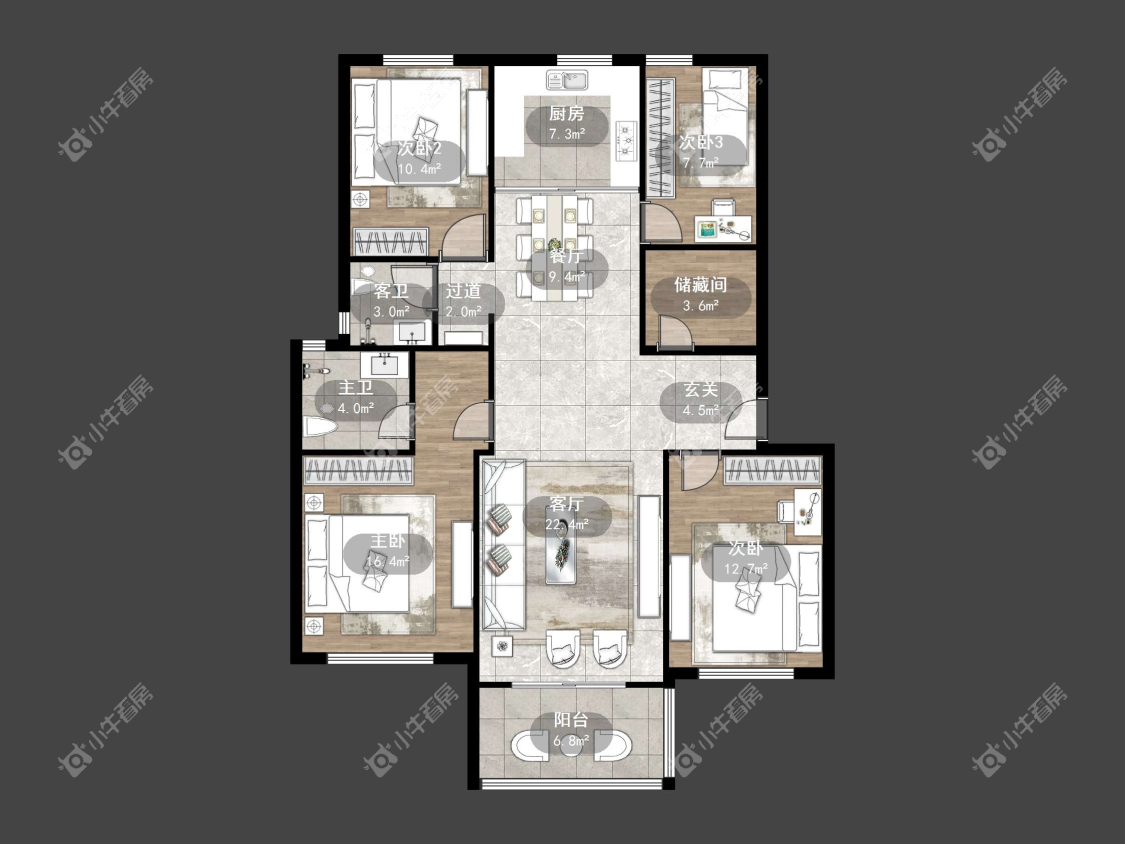 镇江凤凰郡在售二手房源户型图_小牛看房