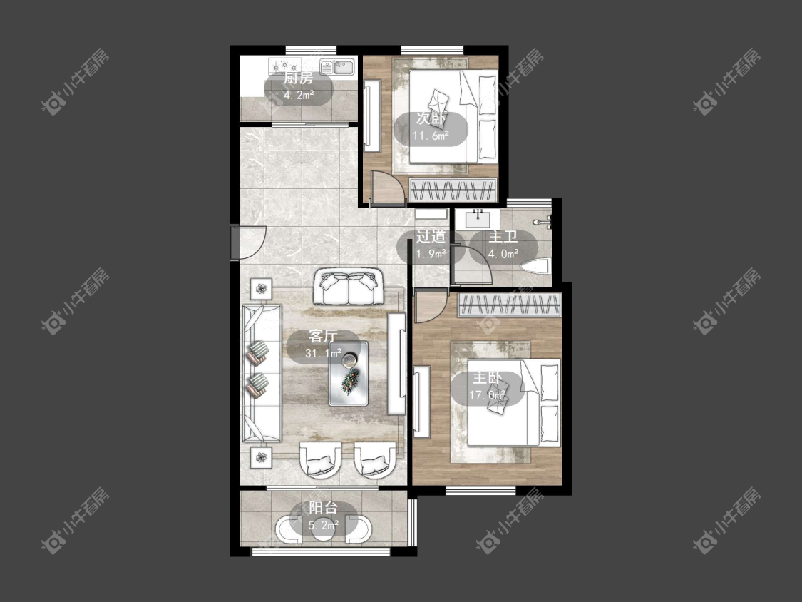 镇江碧水兰庭在售二手房源户型图_小牛看房