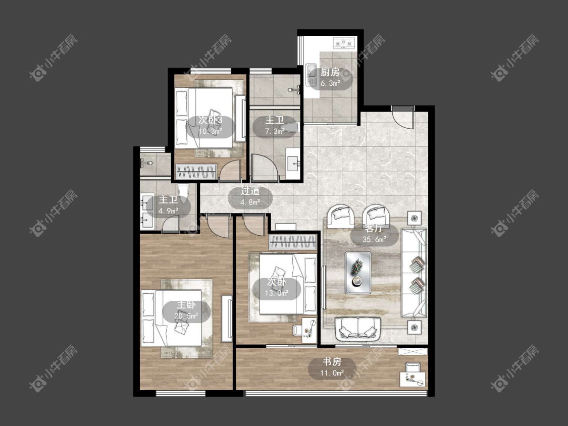 镇江汇金天地在售二手房源户型图_小牛看房