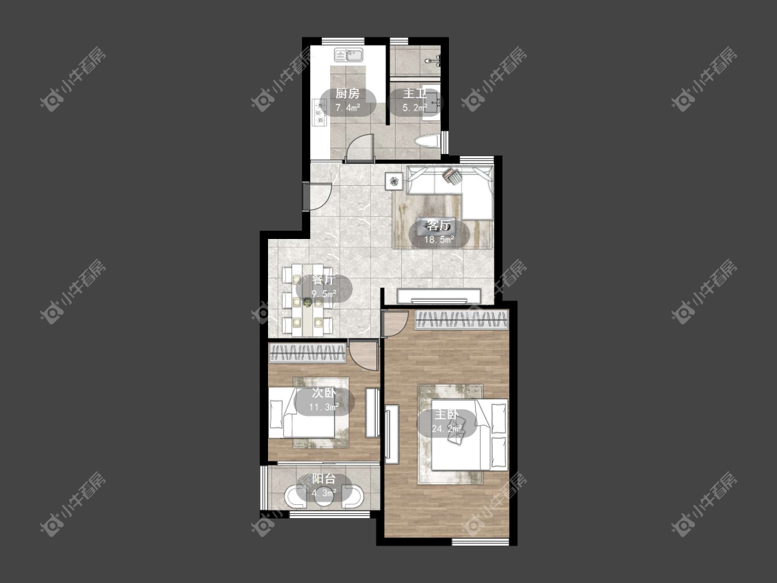 镇江阳光世纪城在售二手房源户型图_小牛看房