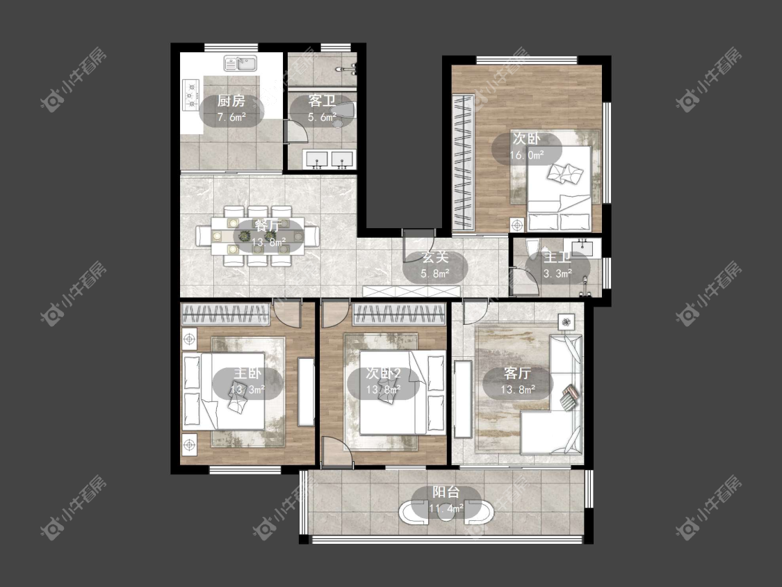 镇江金宛新村在售二手房源户型图_小牛看房