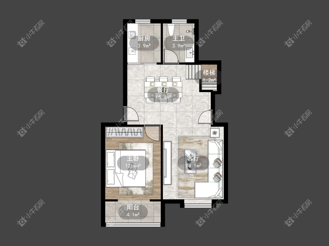 镇江新新家园在售二手房源户型图_小牛看房