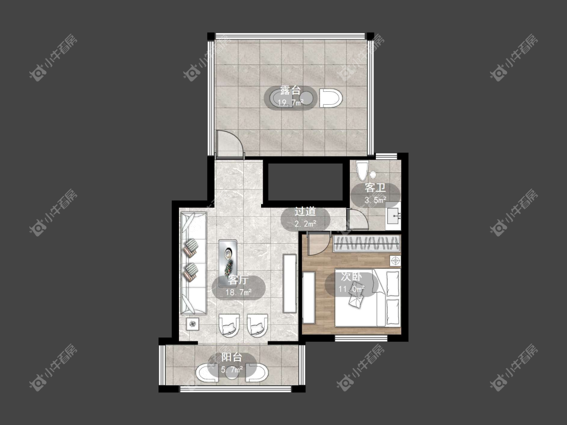 镇江澳都花城在售二手房源户型图_小牛看房