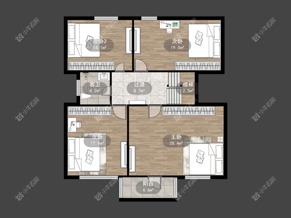 镇江石城郦家中心村在售二手房源户型图_小牛看房