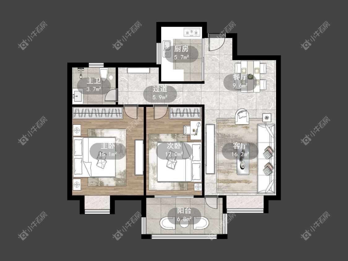 镇江国信宜和在售二手房源户型图_小牛看房