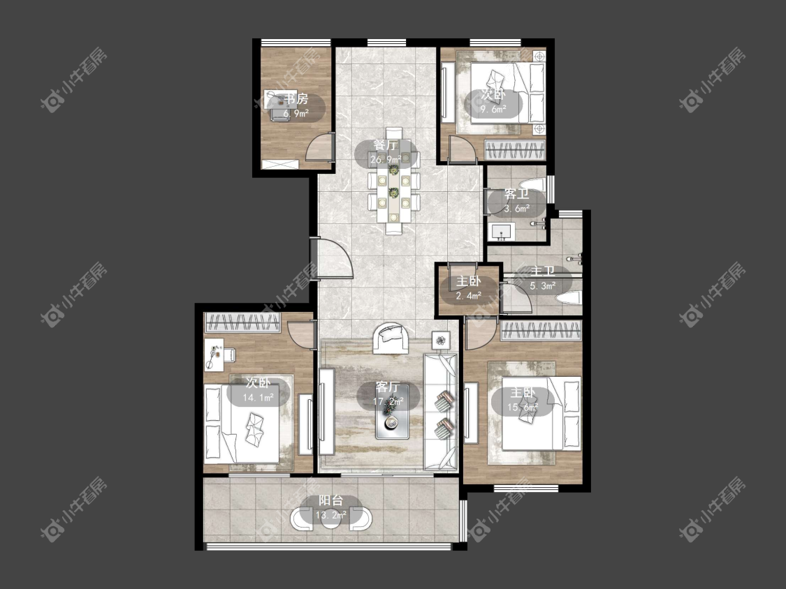 镇江天一人家在售二手房源户型图_小牛看房