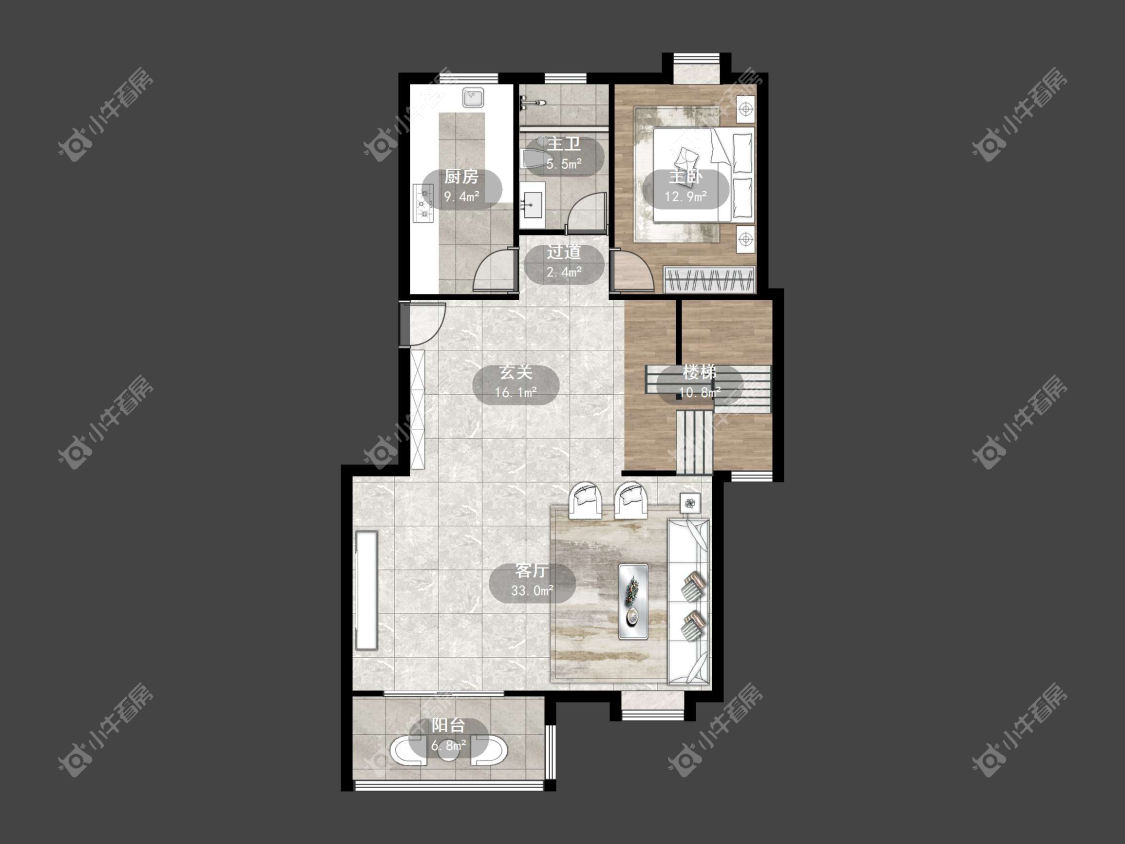 镇江城市绿洲在售二手房源户型图_小牛看房