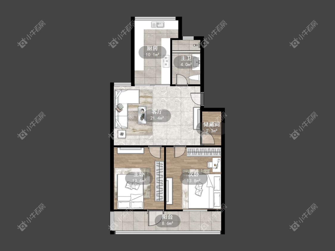 镇江大桥新村在售二手房源户型图_小牛看房