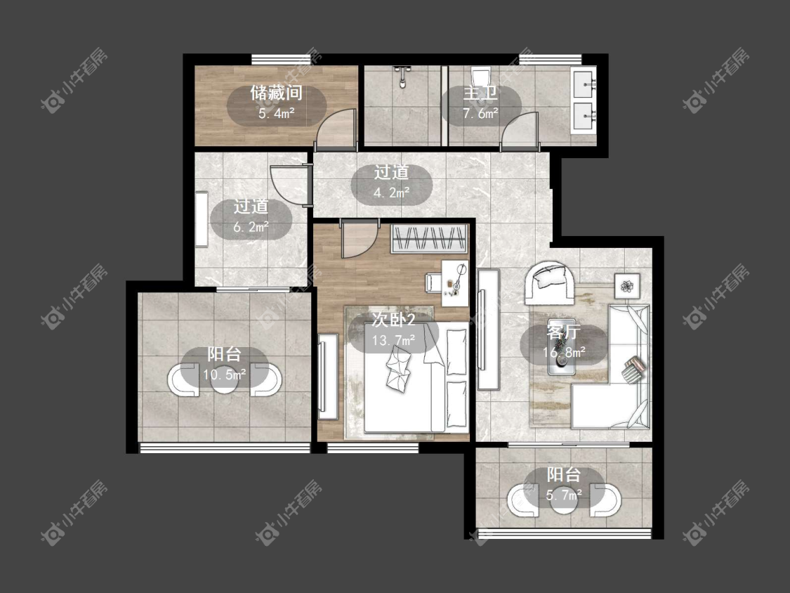 镇江凰嘉花苑在售二手房源户型图_小牛看房