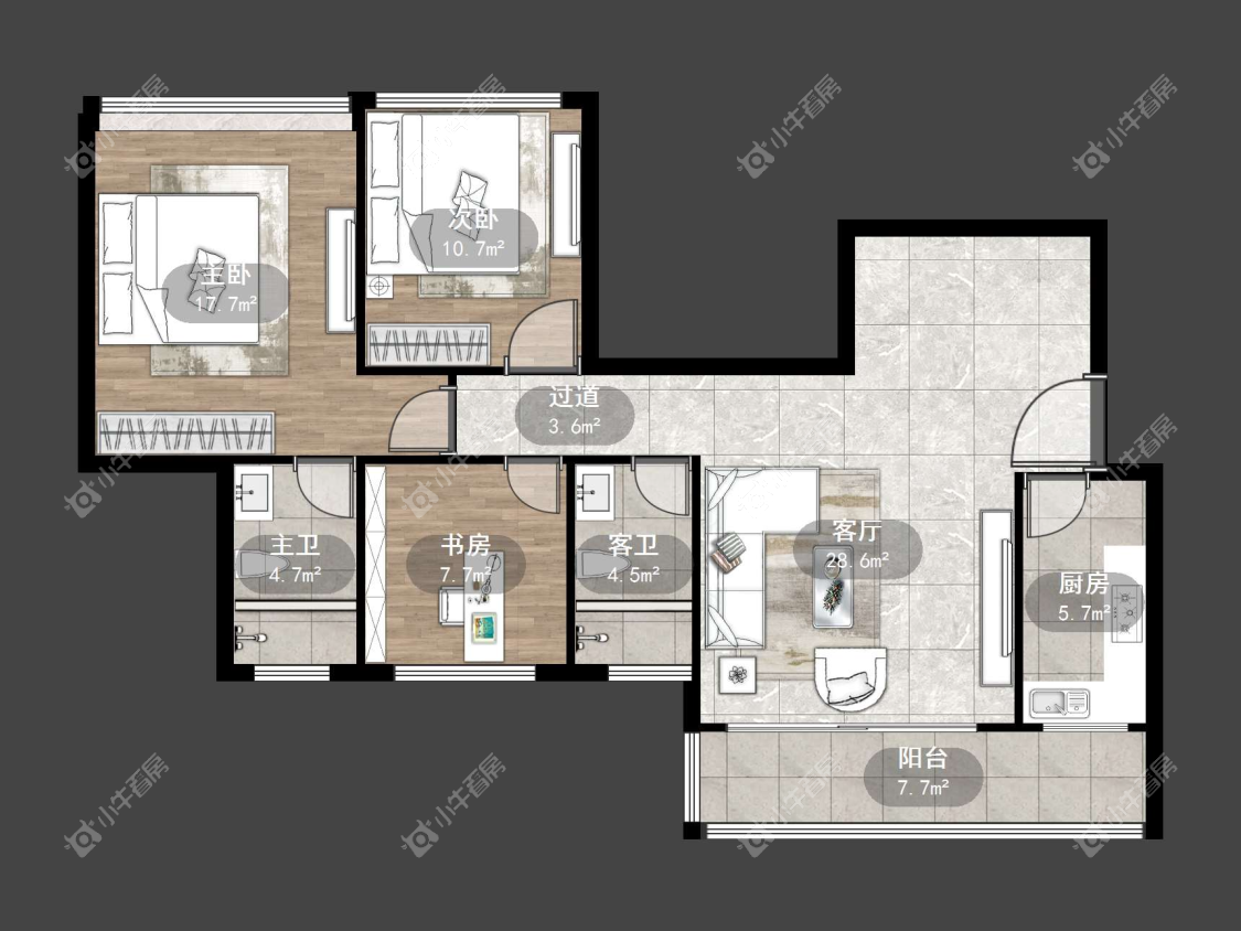 镇江恒大名都一期在售二手房源户型图_小牛看房