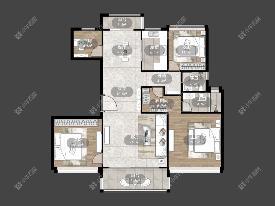 镇江碧桂园樾府在售二手房源户型图_小牛看房